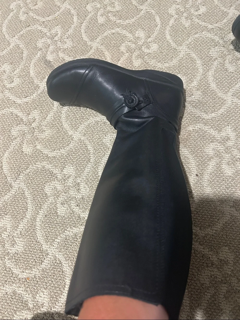 Clarks Cheyn Whisk Knee-High Leather Riding Boot 8.5 wide calf